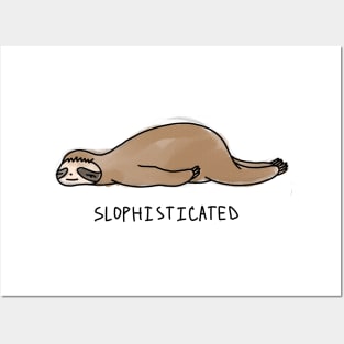 Sloth- "SLOPHISTICATED" Posters and Art